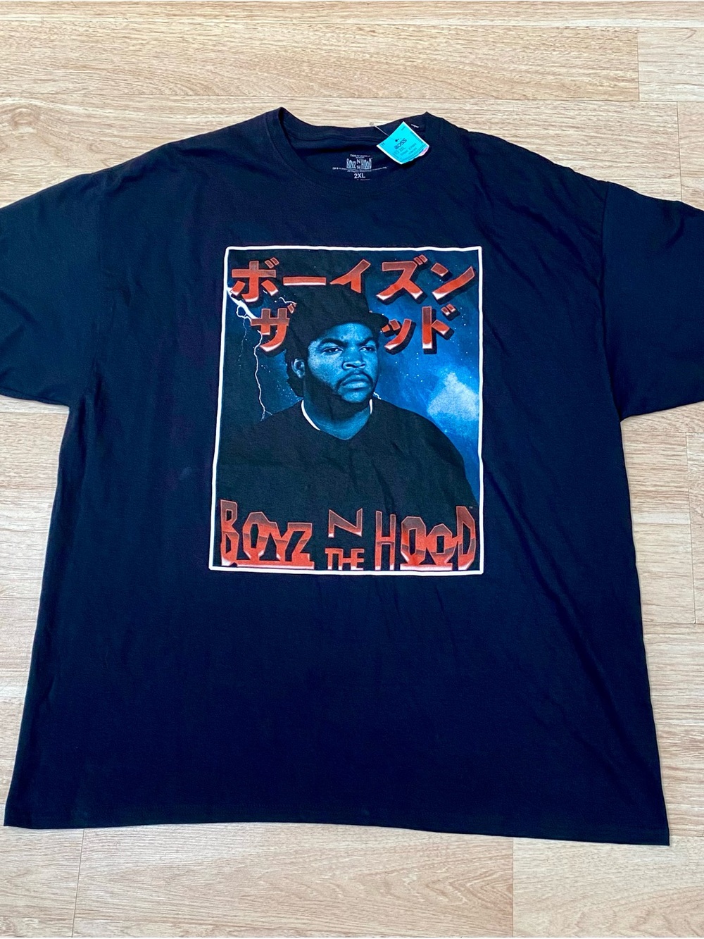 Boyz N The Hood T-Shirt Men’s 2XL Black Short Sleeve Ice Cube Japanese Tee Shirt